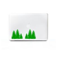 (2X) StickAny Laptop Series Hiding Forest Trees Sticker for MacBook Pro, Chromebook, Surface Pro, and More (Green)