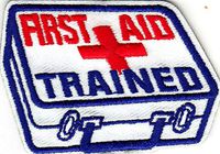 FIRST AID TRAINED Iron On Patch Medical Profession
