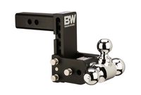 B&W Trailer Hitches Tow & Stow 5in Drop 4.5in Rise 1 7/8x2x2 5/16in Triple Ball Size Hitch