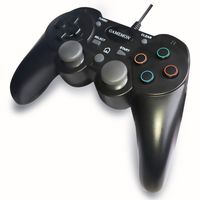 GAMEMON Double Shock Wired Controller Compatible with PLAYSTATION 3 PS3 with 10FT/3M Long Cable