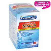 PhysiciansCare Sinus Decongestant Congestion Medication (Compare to Sudafed PE), 50 Doses, 10mg