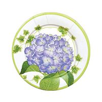 Caspari Hydrangeas Paper Salad & Dessert Plates, 8 Per Package