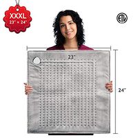 XXXL Ultra-Wide Heating Pad for Full Body, Back Pain and Cramps - Fast-Heating, Ultra-Soft Heat Therapy with 3 Settings and Auto Shut Off, Safe for Pets, Moist/Dry, Machine Washable - 23" x 24"