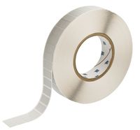 Brady THT-59-486-10 1" Width x 0.5" Height, 1.2" Web Width, B-486 Ultra Aggressive Metallized Polyester, Matte Finish Silver Thermal Transfer Printable Label (10000 per Roll)