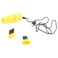 Pomya Keyboard Cleaner, Mini USB Keyboard Vacuum Cleaner with Brush Dust Cleaning Kit for PC Laptop Notebook, Computer Cleaning Kits(Yellow)