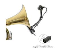 AV-JEFE PMM22 Professional Wind Instrument Microphone (with Regular XLR Connector). Can work with a mixer which has phantom power function.