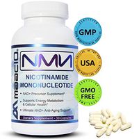 MAAC10 NMN Nicotinamide Mononucleotide Supplement (NMN 125mg Capsules). The Most Powerful NAD+ Precursor More Stable Than Riboside. We use 99% Pure Pharmaceutical Grade Stabilized NMN (30 Count).