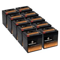 12V 4.5AH SLA Battery Replaces np4-12 ub1245 gp1245 ps-1250 ps1250-10PK