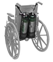 AdirMed Dual Oxygen Cylinder Bags for Wheelchairs (D & E Cylinders)