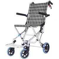 Portable Wheelchair, Medical Care Chair for The Elderly, Disabled, Rehabilitation Patient Care Car Foldable Manual Wheelchair