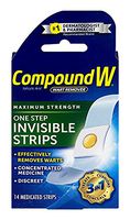 Compound W Wart Remover, One Step Invisible Strips, 14 ct