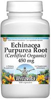 Echinacea Purpurea Root (Certified Organic) - 450 mg (100 Capsules, ZIN: 517653) - 3 Pack