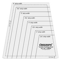 Linograph Clear Acrylic Tumbler Quilting Ruler One-Patch Templates