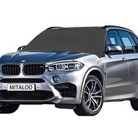 MITALOO Windshield Snow Magnetic Frost Ice Cover Sunshade Snow Covers Frost Shield with Magnet Edges Fits Most Car, SUV, Truck, Van or AutomobileFits Most Car, SUV, Truck, Van or Automobile