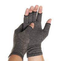 CFR Compression Arthritis Gloves Hand Gloves for Carpal Tunnel Rheumatoid Osteoarthritis Joint Pain Relief - Open Finger Non-Slip (Small, One Pair)