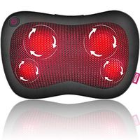 Neck Massager -Pillow Massager with Infrared Heat, Shiatsu Back and Neck Massager for Shoulders, Lower Back, Calf, Relaxation Gifts for Women/Men/Dad/Mom, Use at Home, Office, Car