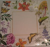 Michel Design Works Dinner Paper Plates, 8 Count, Botanica