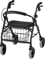 NOVA Cruiser Deluxe Rollator Walker, Black