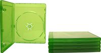 (5) 12mm Replacement Video Game Cases - Translucent Green - Compatible with XBOX One