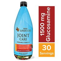 Texas SuperFood - Joint Care Drinkable Formula, Liquid Multivitamin for Joints, Glucosamine & Chondroitin Supplement Drink, Increase Mobility, Contains Hyaluronic Acid, 32 oz, 30 Servings