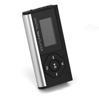 Annhoo MP3 Player,New Mini USB MP3 Music Media Player LCD Screen Support 16GB Micro SD TF Card (Silver)