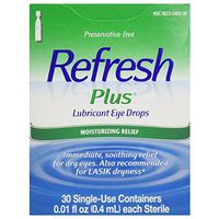 Refresh Plus Lubricant Eye Drops, 30 containers (Pack of 3)