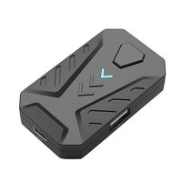 haixclvyE Pro Bluetooth Gaming Keyboard Mouse Converter Adapter for PC iOS Android Phone Tablet Black