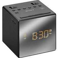 Sony Compact AM/FM Alarm Clock Radio with Large Easy to Read Backlit LCD Display