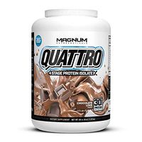 Magnum Nutraceuticals’ New and Improved Quattro Chocolate Love Pure Protein Isolate Powder (4lbs.)