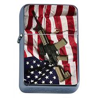 2nd Amendment Flip Top Oil Lighter D8 Gun Rights Arms Constitution