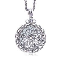 AOX Auxiliary Supplies Womens Vintage Glass Magnifier Sweater Pendant Necklace Accessories Ornaments 2X Handheld Magnifier Gifts