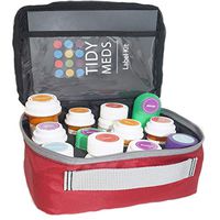 Pill Case -Label Your Prescription Bottles by Type of Condition. Over 250 Labels Included with Tidy Meds 2 Pill Case. Fits Most Bottles.