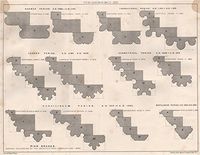 Norman Transitional Lancet Geometrical Curvilinear Rectilinear periods - 1873 - old print - antique print - vintage print - Architecture art prints