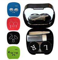 Funny Cartoon Contact Lens Case/ Contact Lens Box/lenses Care Box Random Color 1PC