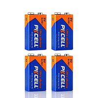 9V Battery Alkaline Battery 6LR61 for Smoke Detectors Infrared thermometers 4 Pack