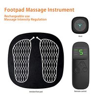 Foots Stimulator Massage Mat Wireless Control - Human Foot Massager Pad Relieve Pain Reduce Fatigue - The Best Gift for The Elderly,Black