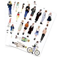 5 PCS Cute Girls DIY Photo Album Diary Luggage Book Phone Stickers