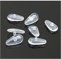 WellieSTR 1000 Pairs Practical Silicone Eyeglass Sunglass Glasses Nose Pads Soft Oval Screw-On
