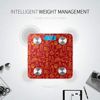 Colorful Fast Food and Drink Smart Fitness Most Accurate Bathroom Scale Body Scale Digital Weight Tracks 8 Key Compositions Analyzer Sync with Fitness Apps 400 Lbs