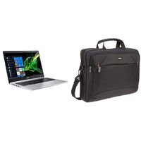 Acer Aspire 5 Slim Laptop, 15.6%22 Full HD IPS Display, 8th Gen Intel Core, 8GB DDR4, 256GB SSD, Fingerprint Reader, Windows 10 & AmazonBasics 15.6-Inch Laptop Computer and  Bag