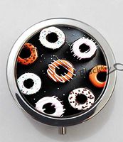 BlackKey Donut Pattern 3-Compartment Decorative Pocket Gift Box Case Organizer for Pill, Color 1 -1299