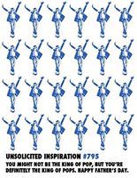 Quiplip Father's Day King of Pop (6-Pack) Greeting Cards