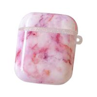 Kimbird Marble Soft Silicone Case Cover Drop-Proof and Scratch Travel Portable Headphone Carrying Case, Wireless Blue Tooth Headset Protection Box, Compatible with Air Pods