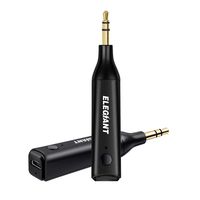 Mini Bluetooth Receiver, ELEGIANT Bluetooth 5.0 AUX Adapter Portable Wireless Receiver Hands-Free Calling 30M Range 3.5mm Aux Stereo Output for Car Home Audio Music Streaming Sound System