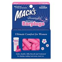 Mack's Dreamgirl Soft Foam Earplugs 10 Pairs (Pack of 6)