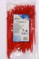 7" Nylon Cable Ties - Red / 100 Pack : AL-07-50-2-C