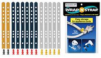 Wrap N Strap 6" Housewares SP1-13 straps - 6 black, 5 white, 2 yellow