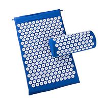 Ewer Acupressure Mat and Pillow Set for Back and Neck Pain Relief and Muscle Relaxation Acupuncture Style Massage Mat with Carry-Bag for Sciatic Nerve, Muscle Tension