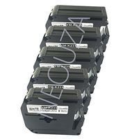 NEOUZA 5PK Compatible for Brother M Series Label Tape Cartridge 12mm x 8m 1/2" x 26.2ft (M231 Black on White)