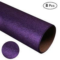 Zhi Jin Art Pearl Paper Gift Wrapping Paper Flower Packaging Paper Set for Christmas Birthday 8 Sheets/Pack Purple